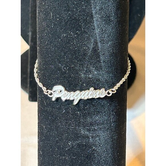 NHL Pittsburgh Penguins Bracelet Silver Tone - Picture 1 of 3